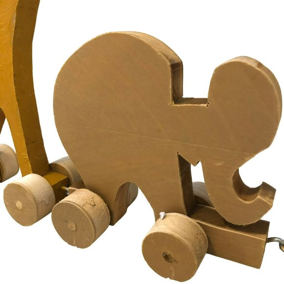 Wood Handmade Animal Train Grandpa Craft Unfinished Toy - Picture 6 of 11